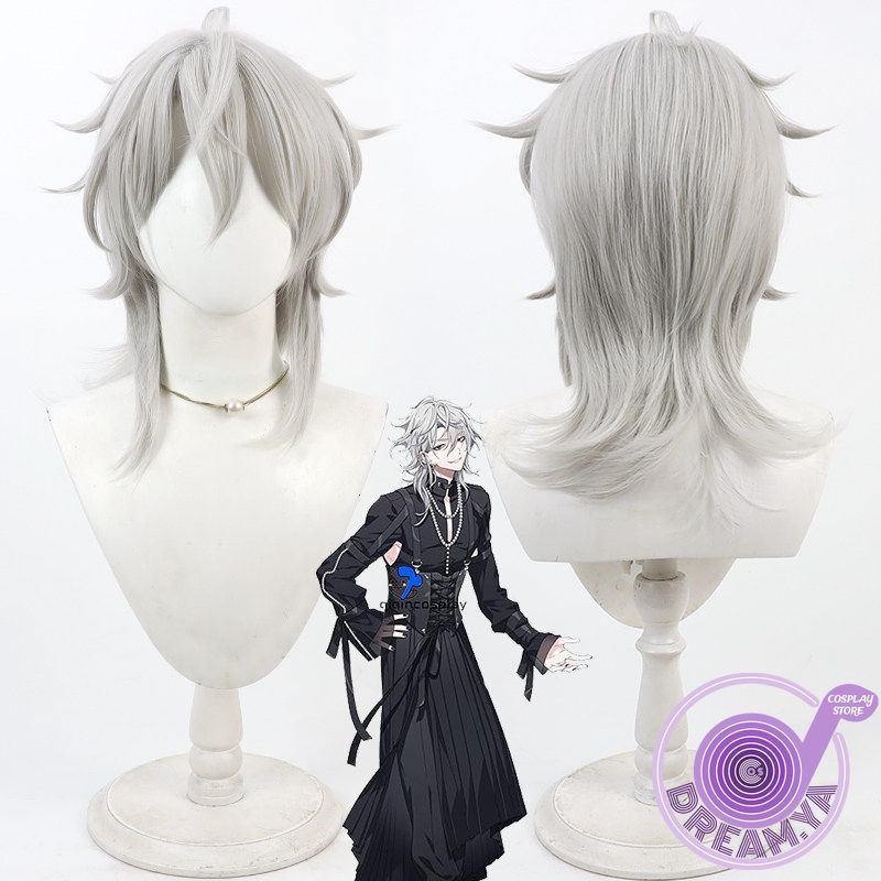 Anime Cosplay Wig Heat Resistant - โดเมกิ คูกุริคอสเพลย์วิกผม 18TRIP สีเทาสั้นทนความร้อนผมสังเคราะห์ปาร์ตี้ฮาโลวีนเล่นบทบาทคาร์นิวัล+ ฟรีหมวกวิกผม