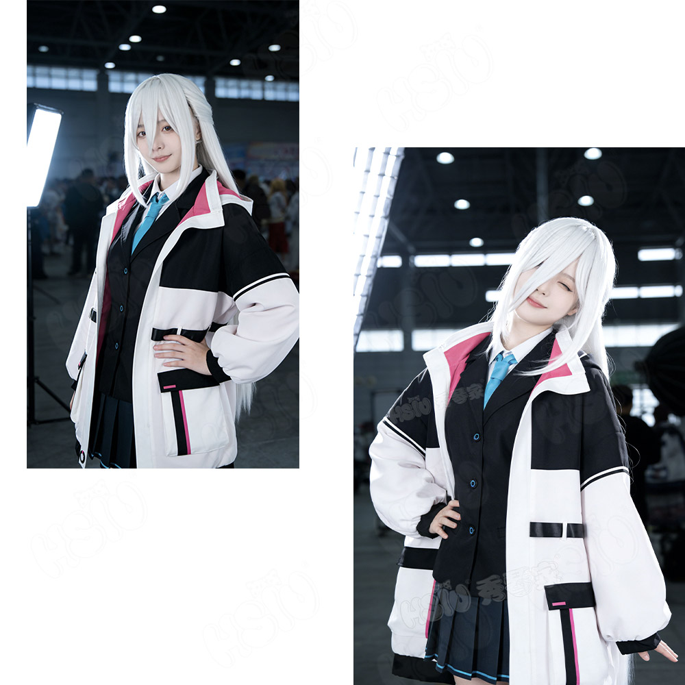 Anime Cosplay Wig Heat Resistant - บลูอาร์ไคฟ์ ไคคอสเพลย์ชุดวิกผม HSIU ชุดสตรีเสื้อแจ็คเก็ตกระโปรงสั้นผมสังเคราะห์ทนความร้อนเกมคอสเพลย์