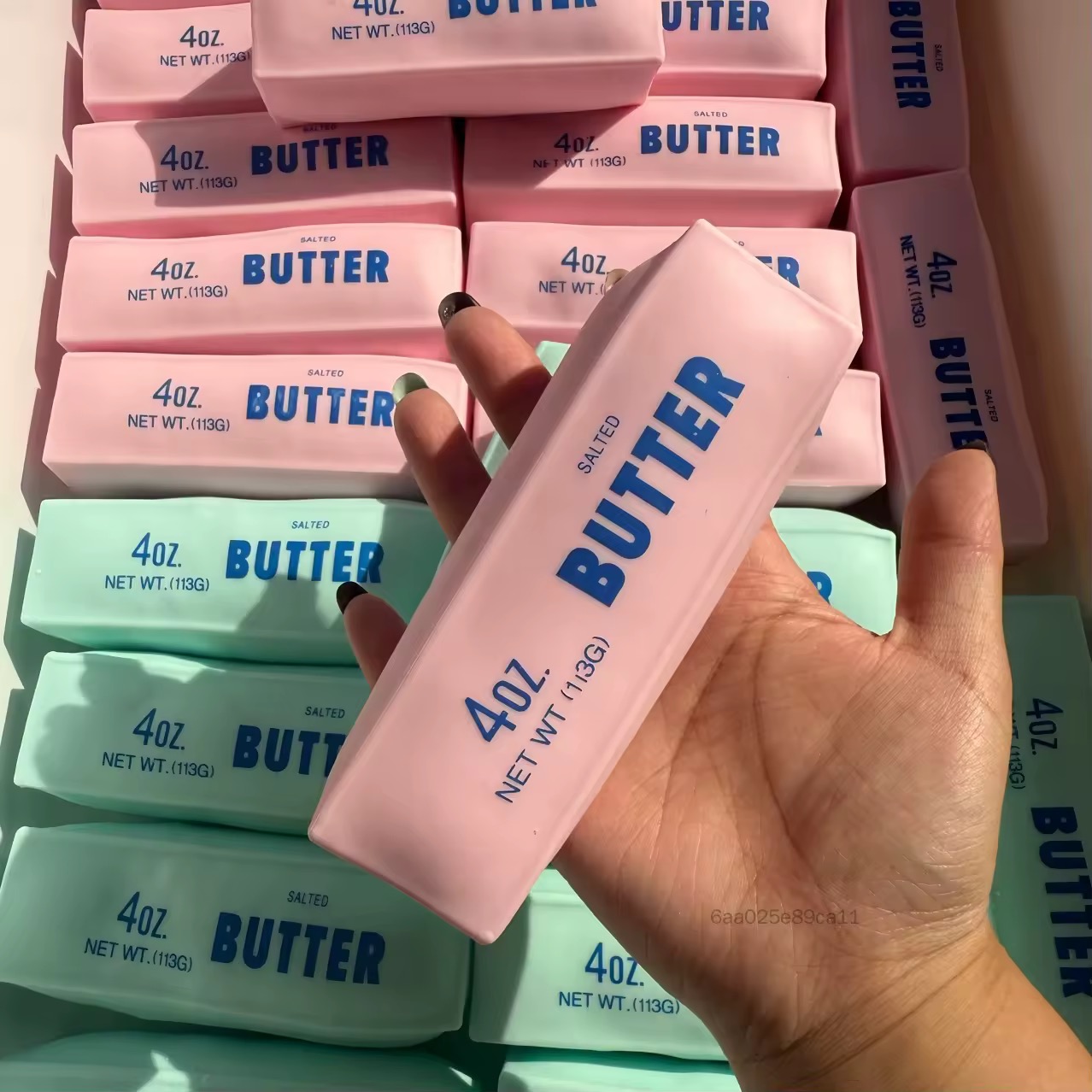 Novelty Gifts - ของเล่นบีบคลายเครียดรูปทรงแท่งเนย บล็อกกลมกรอบ ของเล่นบีบ ASMR บรรจุไส้ ของขวัญผ่อนคลายมือ