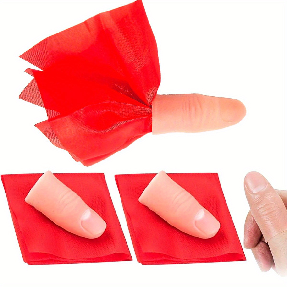 2 ชุด ปลอกนิ้วมือแบบมีหัวนิ้วว - Thumb Tip Magic Trick Set บทวิจารณ์และราคา