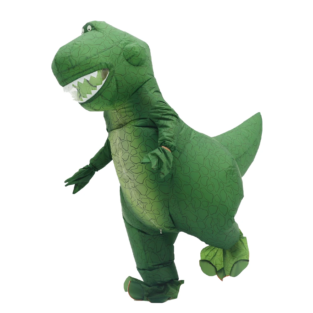 ชุดไดโนเสาร์เป่าลมสีเขียวสำหรั - Inflatable Dinosaur Costume Adult บทวิจารณ์และราคา