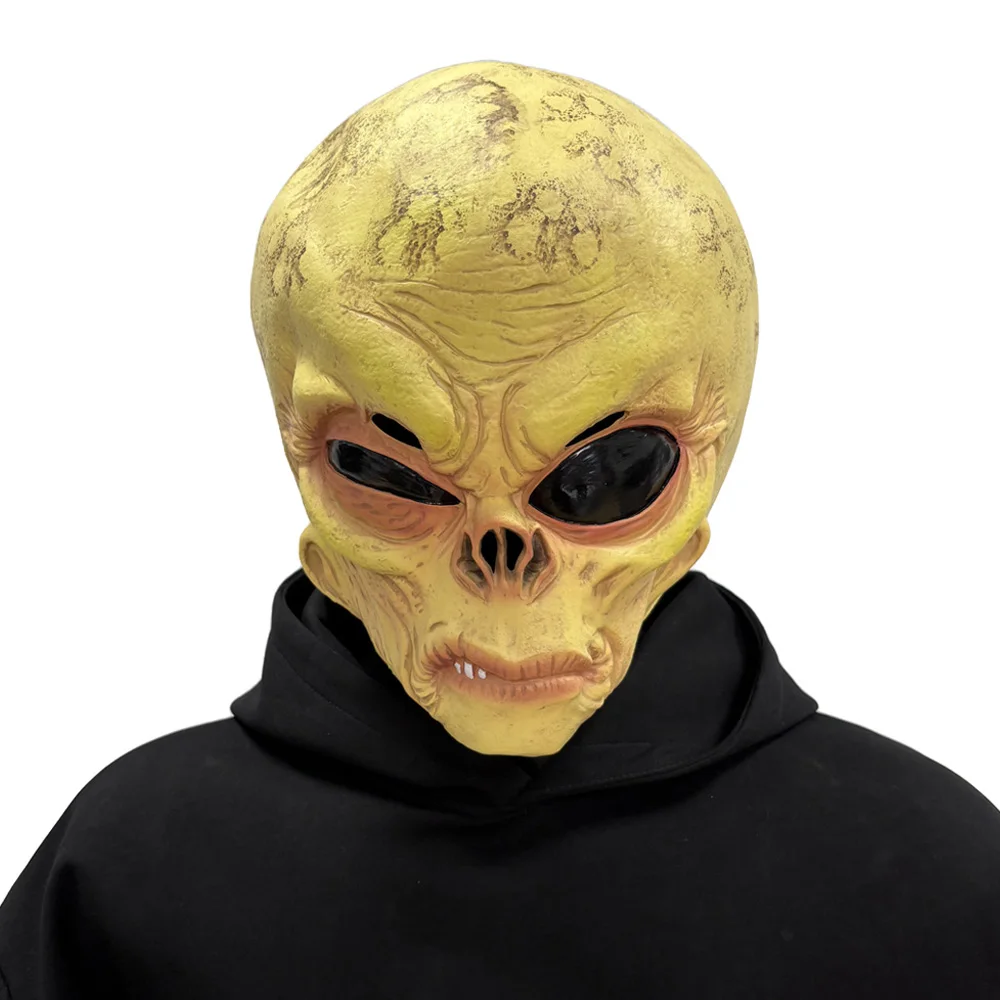หน้ากากหัวกะโหลกเอเลี่ยนตลก คอ - Latex Alien Mask Realistic บทวิจารณ์และราคา