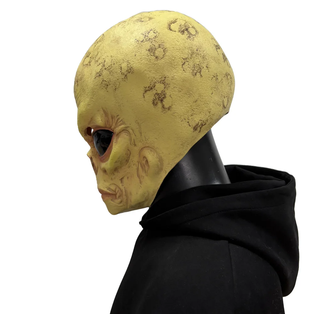 หน้ากากหัวกะโหลกเอเลี่ยนตลก คอ - Latex Alien Mask Realistic บทวิจารณ์และราคา