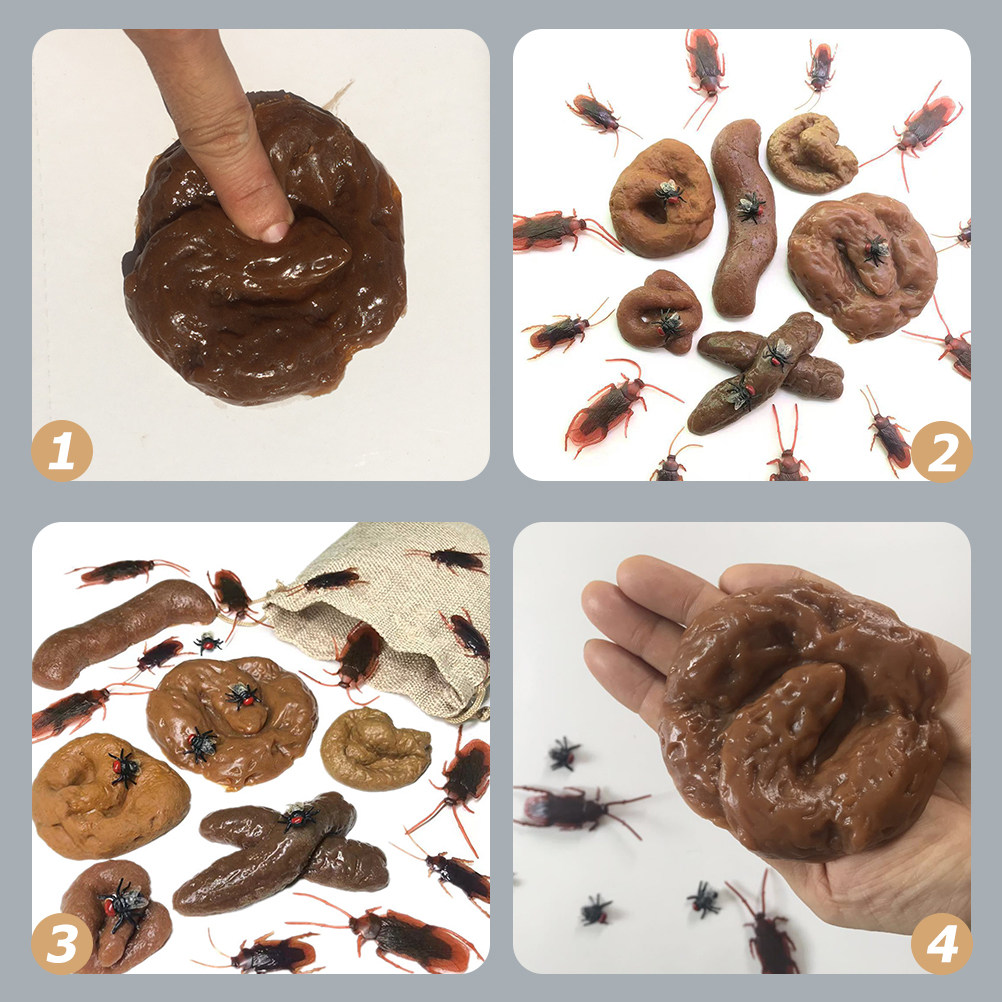 ของเล่นแกล้งทำตัวอ้วกปลอมสมจริ - Fake Poop Gag Gift บทวิจารณ์และราคา