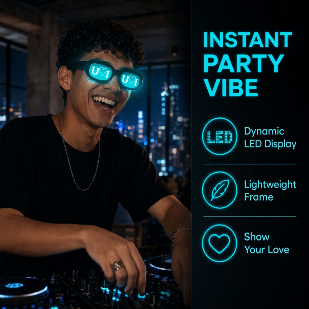 แว่นตา LED เอฟเฟกต์พิเศษ เรือง - Glow In The Dark Party Glasses บทวิจารณ์และราคา