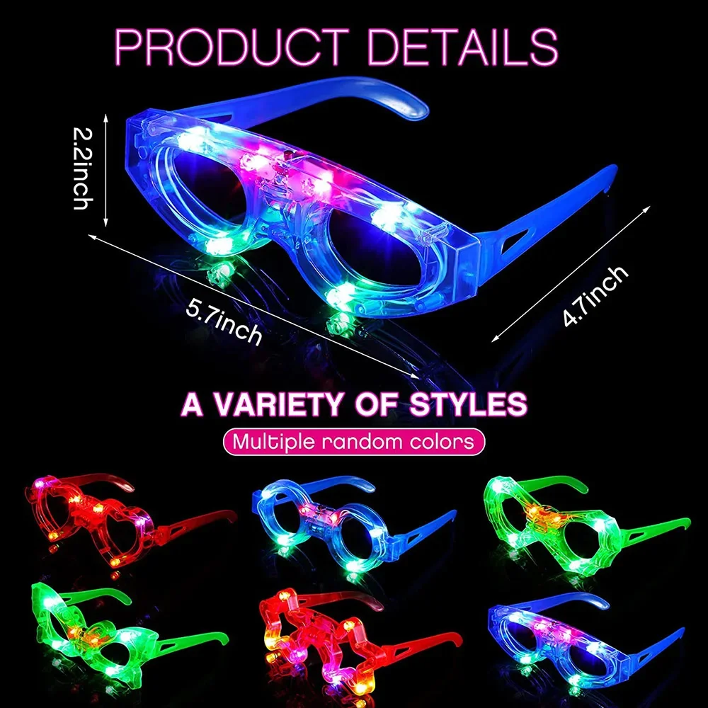 แว่นตา LED เรืองแสงในที่มืด ขอ - Glow In The Dark Party Glasses บทวิจารณ์และราคา