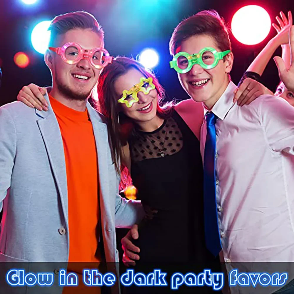 แว่นตา LED เรืองแสงในที่มืด ขอ - Glow In The Dark Party Glasses บทวิจารณ์และราคา