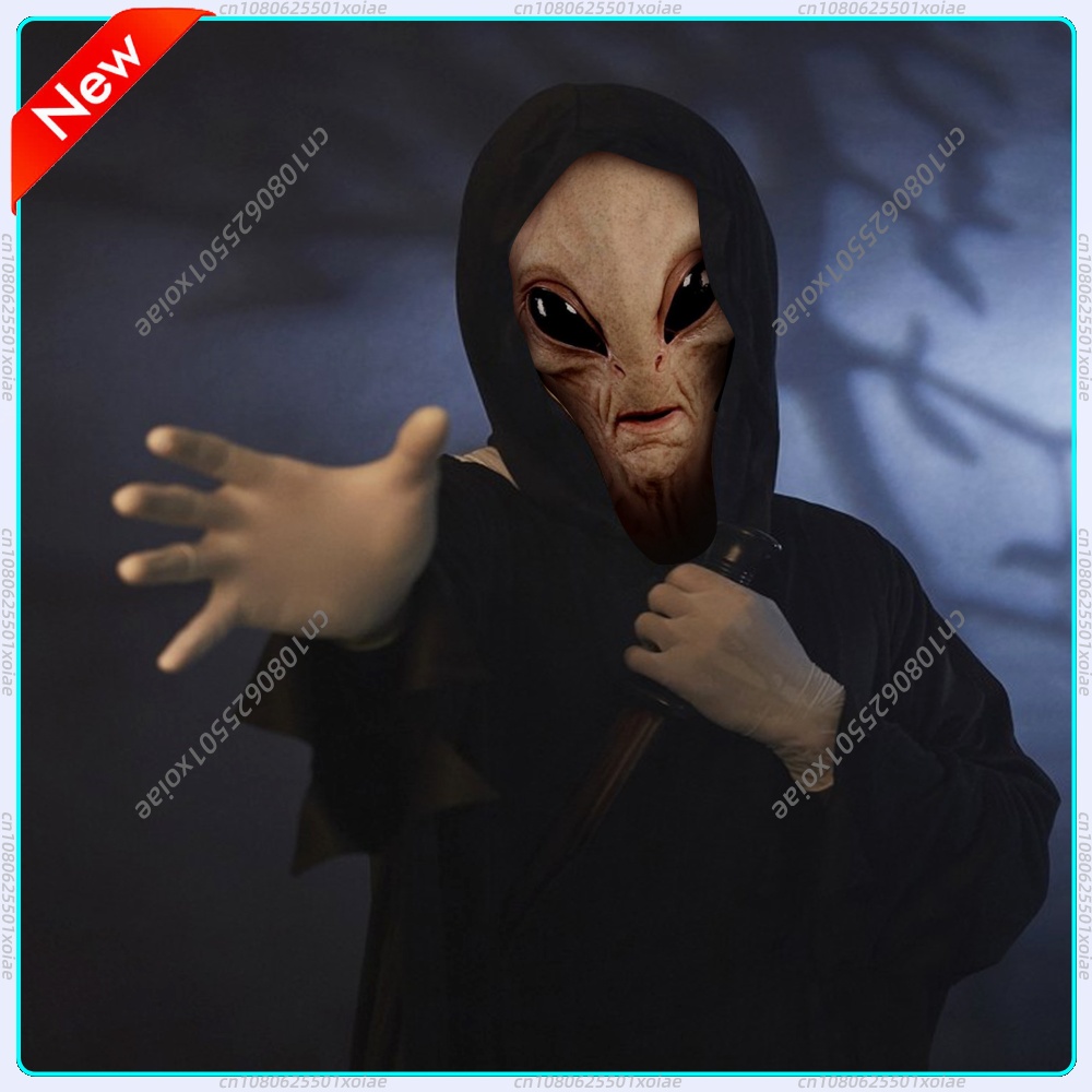 หน้ากากเต็มศีรษะที่ดูสมจริง ทำ - Latex Alien Mask Realistic บทวิจารณ์และราคา