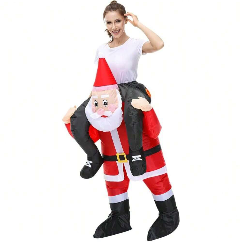 ชุดซานตาคลอสแบบเป่าลมสำหรับขี่ - Costumes บทวิจารณ์และราคา