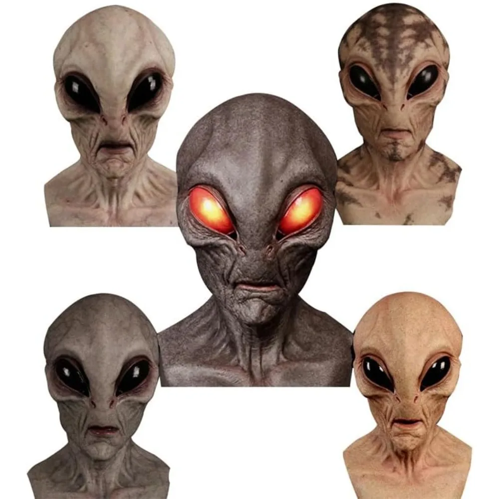 หน้ากากเอเลี่ยนสำหรับผู้ใหญ่ ล - Latex Alien Mask Realistic บทวิจารณ์และราคา