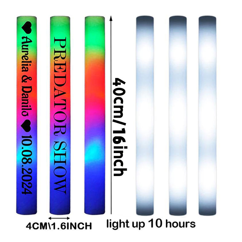 แท่งโฟมเรืองแสง LED 30 ชิ้น แท - Flashing Led Foam Sticks Party บทวิจารณ์และราคา