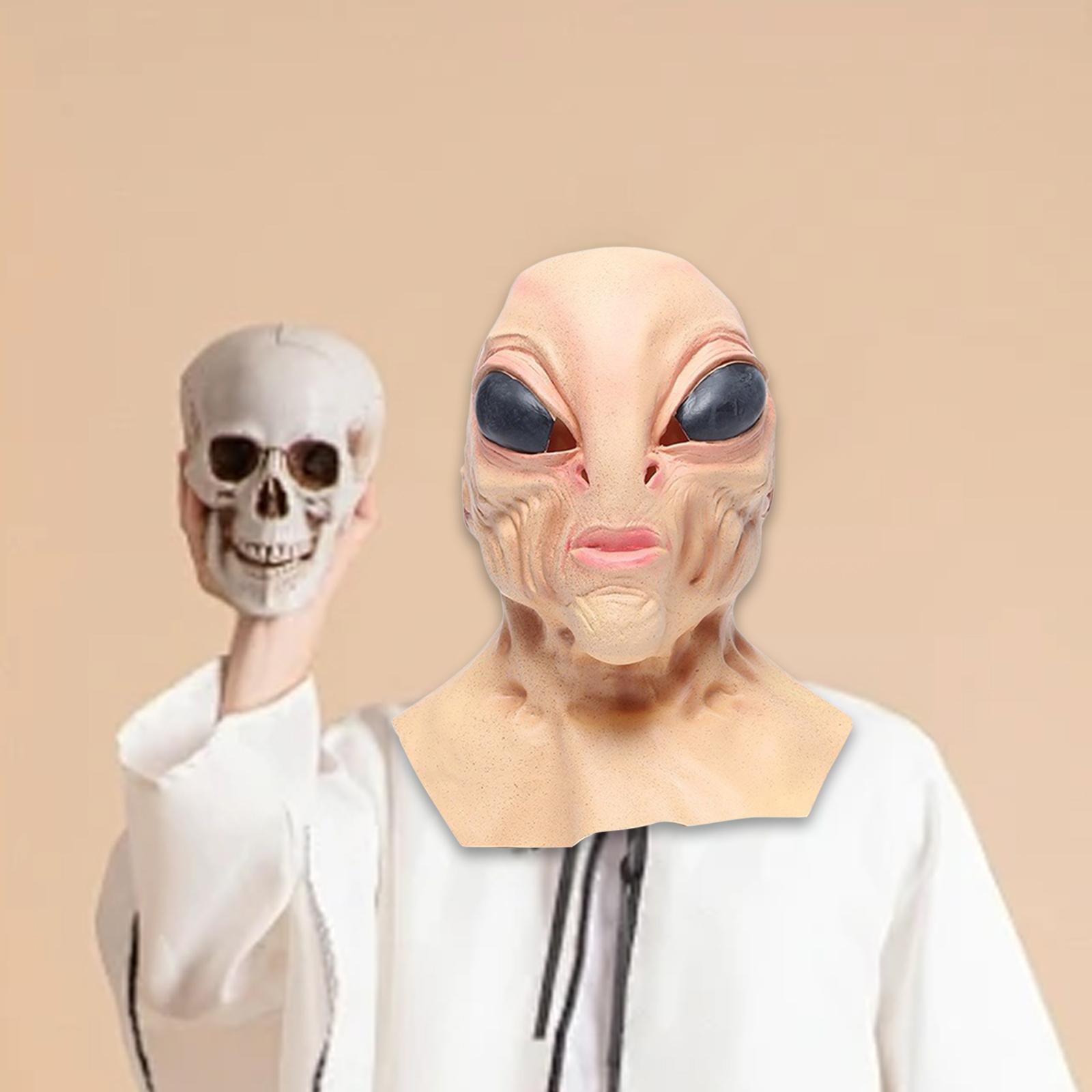 หน้ากากเอเลี่ยนลาเท็กซ์ คลุมศี - Latex Alien Mask Realistic บทวิจารณ์และราคา