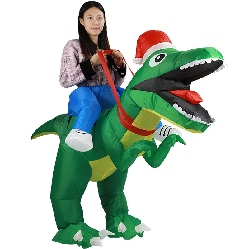 ชุดเป่าลมไดโนเสาร์ทีแรนโนซอรัส - Inflatable Dinosaur Costume Adult บทวิจารณ์และราคา