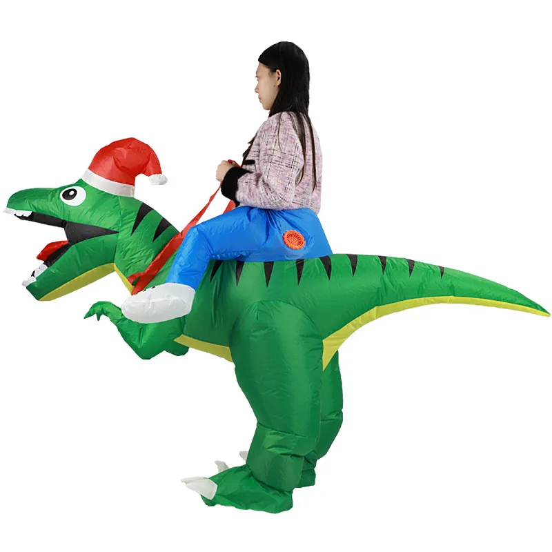 ชุดเป่าลมไดโนเสาร์ทีแรนโนซอรัส - Inflatable Dinosaur Costume Adult บทวิจารณ์และราคา